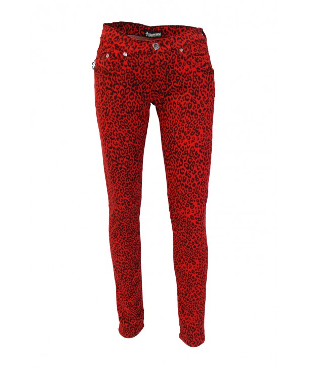 Slim Darkside Clothing Red Leopard