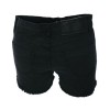 Short Darkside Clothing Black Denim Cut Off Hot Pants