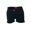 Short Darkside Clothing Black Denim Cut Off Hot Pants