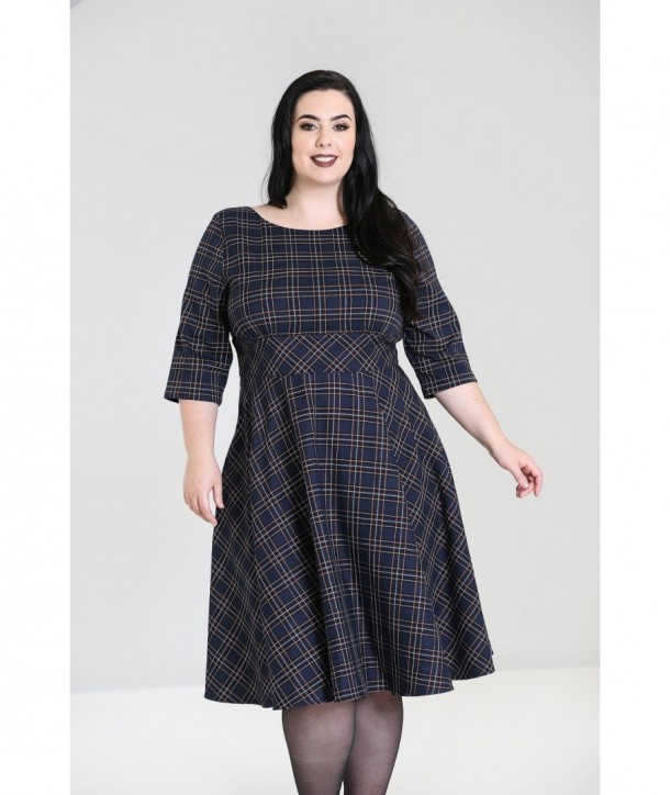 Robe grande taille Hell Bunny Peebles 50'S