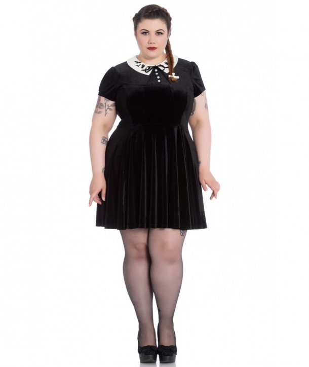 Robe courte grande taille Hell Bunny Full Moon
