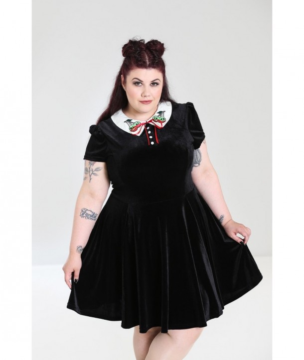 Robe courte grande taille Hell Bunny Nightshade