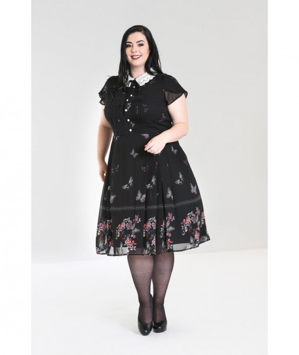 Robe grande taille Hell Bunny Butterfly