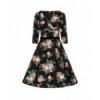Robe grande taille Hell Bunny Blue Bell 50s