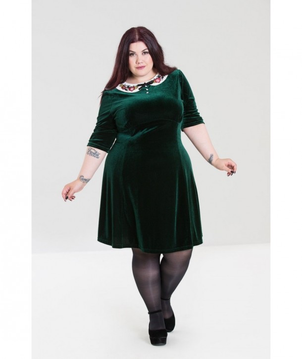 Robe courte grande taille Hell Bunny Nicola