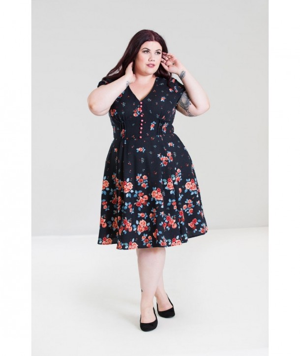 Robe grande taille Hell Bunny Ellen