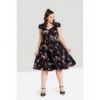 Robe grande taille Hell Bunny Python Rose 50'S