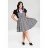 Robe grande taille Hell Bunny Pokerface Pinafore