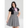 Robe grande taille Hell Bunny Pokerface Pinafore