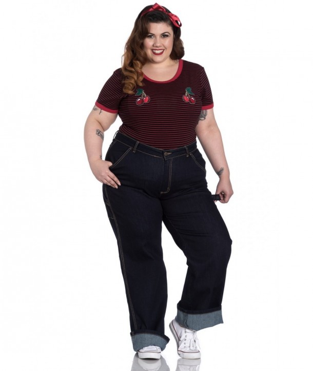 Jean grande taille Hell Bunny Carpenter Denim
