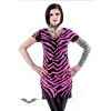 Robe Queen Of Darkness Gothique Pink Zebra Pattern Dress