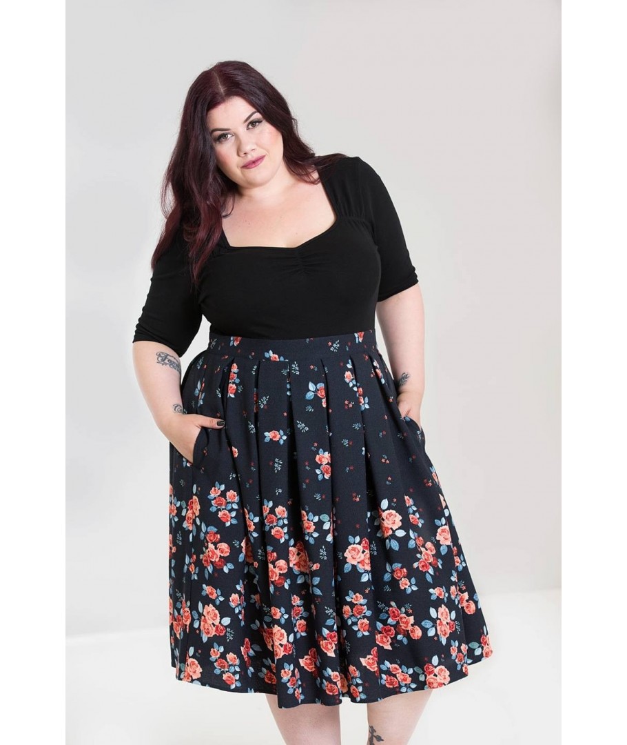 Jupe grande taille Hell Bunny Ellen 50 S Skirt Size rock pin up lolita