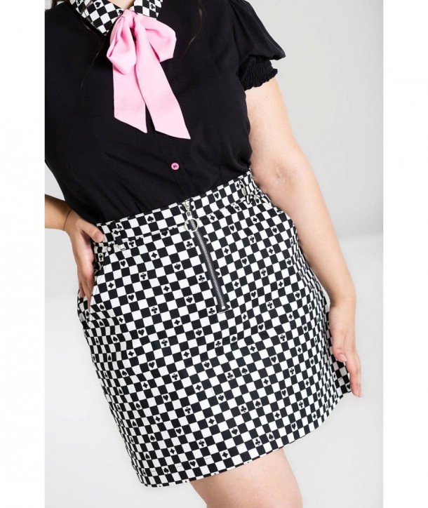 Mini jupe grande taille Hell Bunny Pokerface