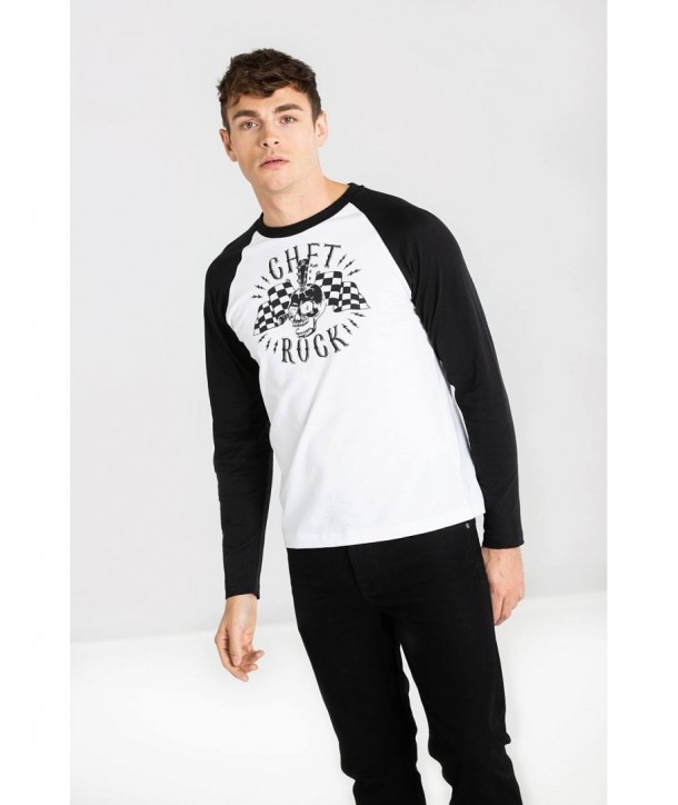 T-Shirt à manches longues Hell Bunny Guitar Head Raglan