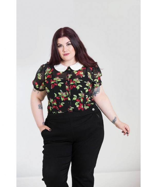 Chemisier grande taille Hell Bunny Cherie