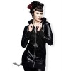 Veste Queen Of Darkness Gothique Black Jacket With Cushion Collar