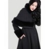 Manteau Hell Bunny Capulet Noir