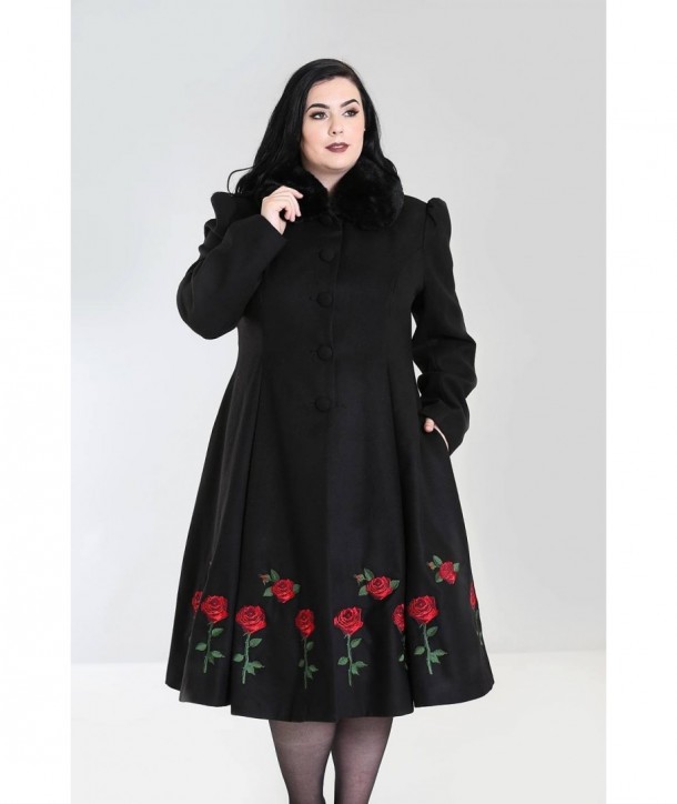 Manteau grande taille Hell Bunny Rosa Rossa