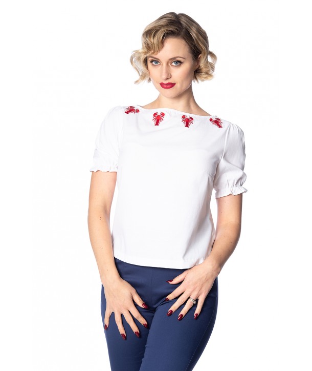 Top Banned Clothing Lobster Love Embroidery