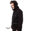 Veste Queen Of Darkness Gothique Winter Jacket With Hood And Skull Button