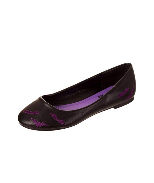 Chaussures Banned Clothing Bats Ballerina Noir/Violet