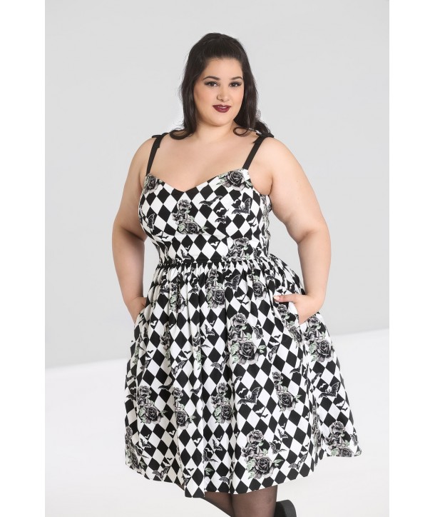 Robe Grande taille Hell Bunny Hauntley 50'S