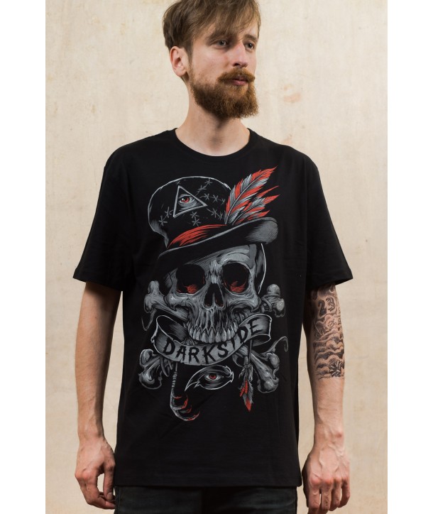 Tee Shirt Darkside Clothing Homme Voodoo Skull