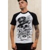 Tee Shirt Darkside Clothing Homme Voodoo Skull Baseball