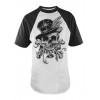 Tee Shirt Darkside Clothing Homme Voodoo Skull Baseball