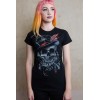 Tee Shirt Darkside Femme Voodoo Skull