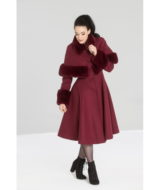 Manteau Hell Bunny Capulet Rouge