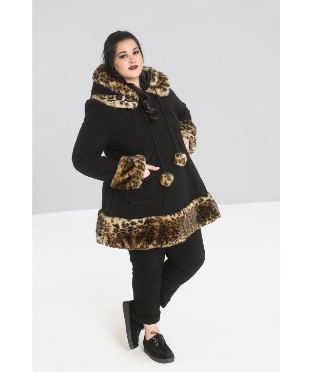 Manteau Grande Taille Hell Bunny Leah Jane Noir