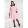 Manteau grande taille Hell Bunny Robinson Rose