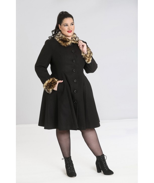 Manteau grande taille Hell Bunny Robinson Noir