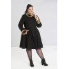 Manteau grande taille Hell Bunny Robinson Noir