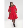 Manteau grande taille Hell Bunny Robinson Rouge