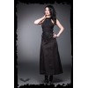 Jupe Queen Of Darkness Gothique Long Skirt With Lacing And Carabiner