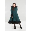 Manteau Hell Bunny Elvira Vert Foncé