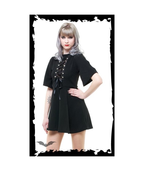 Robe Queen Of Darkness Minidress with lacing