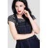 Robe Hell Bunny Dakata Pinafore Navy