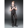 Pantalon Queen Of Darkness BLACK PANTS WITH METAL PLATE LOOK APPLIC