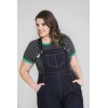 Salopette grande taille Hell Bunny Elly May Denim