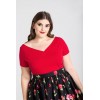 Top grande taille Hell Bunny Alex Red