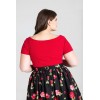 Top grande taille Hell Bunny Alex Red