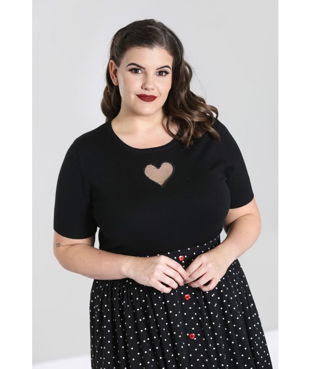 Top Grande Taille Hell Bunny Heart