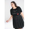 Top Grande Taille Hell Bunny Non-Valentine