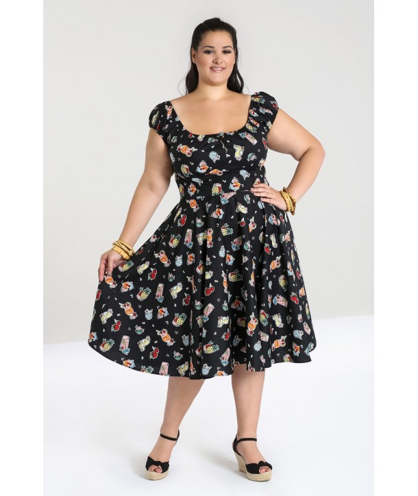 Robe Grande Taille Hell Bunny Pina Colada