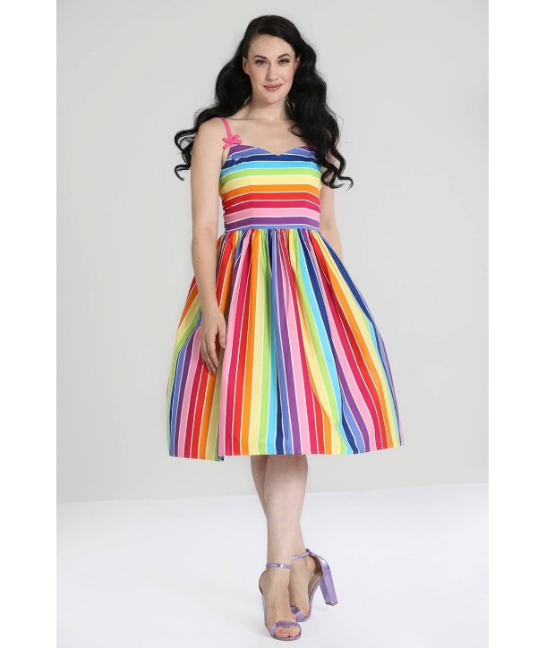 Robe Hell Bunny Over The Rainbow 50S