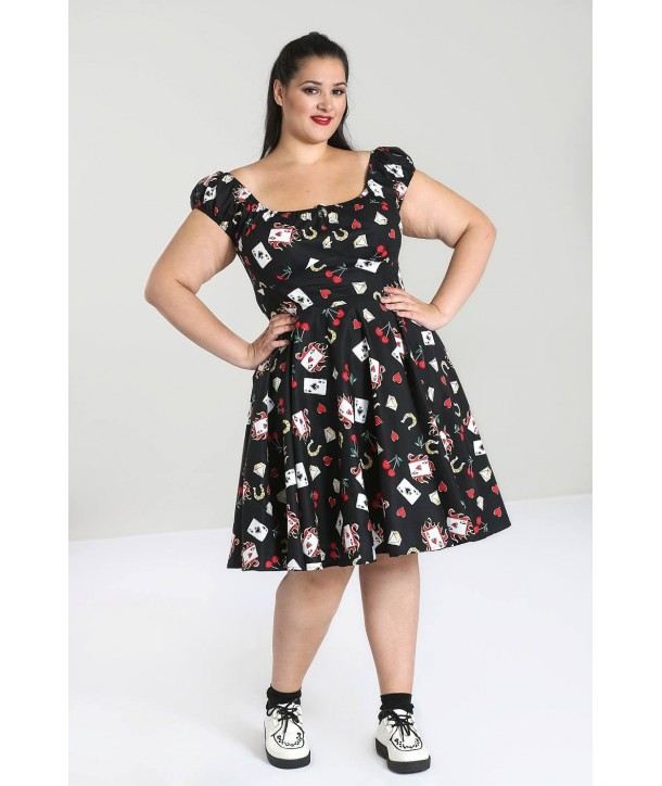 Robe Grande Taille Hell Bunny Viva Las Vegas Mid