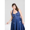 Robe Grande Taille Hell Bunny Vanity Noir